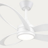 Ventilateur de plafond blanc MAXI Ø132 cm silencieux avec lumière LED DC 40W 