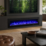183 cm 72" Celsio feu électrique encastré intégré Hole in the Wall avec 13 couleurs de flamme 750W/1500W