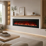 183 cm 72" Celsio feu électrique encastré intégré Hole in the Wall avec 13 couleurs de flamme 750W/1500W