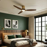 Ventilateur de plafond Louise Soft Brass Ø142 cm avec pales en bois massif 100 %