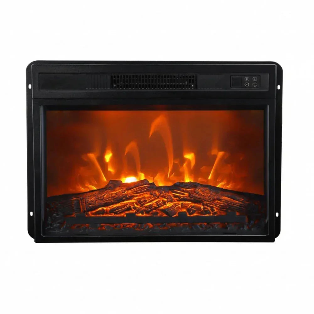Cheminée électrique encastrable noire Evoria 23" avec télécommande