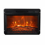 Cheminée électrique encastrable noire Evoria 23" avec télécommande