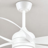 Ventilateur de plafond blanc MAXI Ø132 cm silencieux avec lumière LED DC 40W 