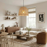Suspension en rotin minimaliste scandinave Ø38 cm
