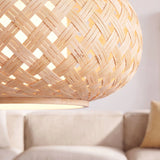 Suspension en bambou scandinave Ø40 cm