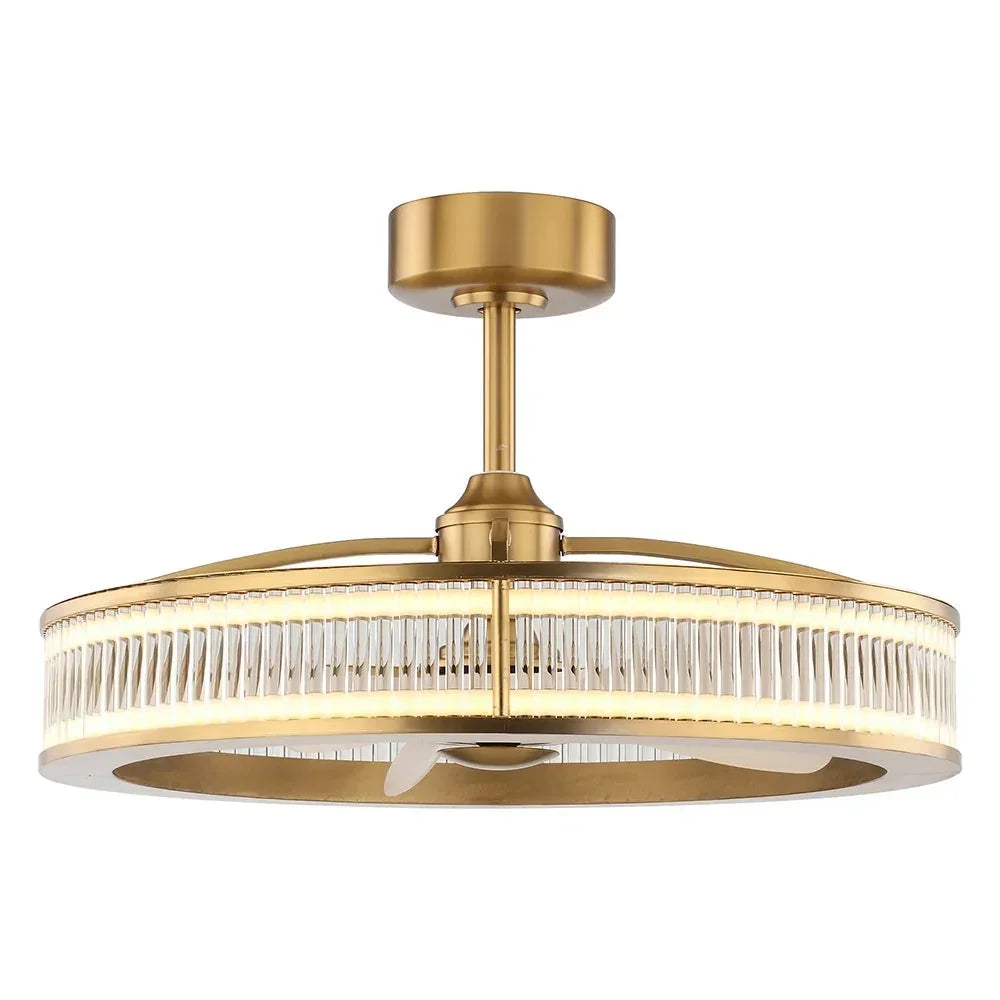 LUCENT Ceiling Fan Ø74 cm with LED Light and Hidden Blades