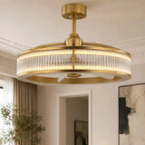 LUCENT Ceiling Fan Ø74 cm with LED Light and Hidden Blades
