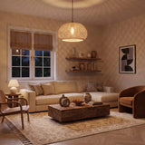 Suspension en coton tissé rustique bohème Ø48cm