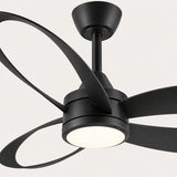 Ventilateur de plafond noir MAXI Ø132 cm silencieux avec lumière LED DC 40W 