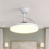 Ventilateur de plafond Raydon à moteur CC ultra-silencieux Ø91cm / Ø106cm avec pales rétractables et éclairage LED