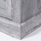 Brimley 173cm Farmhouse Grey TV Stand with 61cm Electric Fireplace Inset