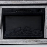 Brimley 173cm Farmhouse Grey TV Stand with 61cm Electric Fireplace Inset