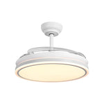 Ventilateur de plafond Serena à moteur DC ultra-silencieux Ø100 cm avec 3 pales rétractables et éclairage LED