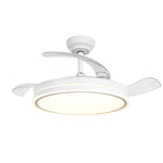 Ventilateur de plafond Serena à moteur DC ultra-silencieux Ø100 cm avec 3 pales rétractables et éclairage LED