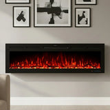 106 cm 42" Blazea cheminée électrique encastrable ou murale avec 13 couleurs de flamme et télécommande 750/1500W