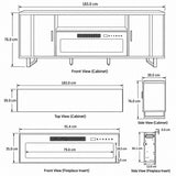 Camber 183cm TV Stand With 91cm Electric Fireplace