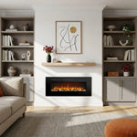 Cheminée électrique encastrable Celsio 106 cm 42" avec 13 couleurs de flammes, montage mural, 750/1500 W