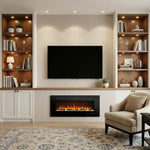 Cheminée électrique encastrable Celsio 106 cm 42" avec 13 couleurs de flammes, montage mural, 750/1500 W