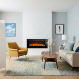 Cheminée électrique encastrable Celsio 106 cm 42" avec 13 couleurs de flammes, montage mural, 750/1500 W
