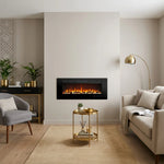 Cheminée électrique encastrable Celsio 106 cm 42" avec 13 couleurs de flammes, montage mural, 750/1500 W