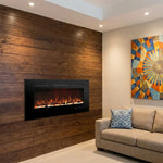 Cheminée électrique murale Celsio 127 cm 50" cheminée électrique encastrable avec 13 couleurs de flammes 750/1500W