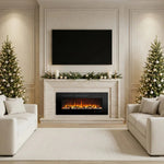 Cheminée électrique murale Celsio 127 cm 50" cheminée électrique encastrable avec 13 couleurs de flammes 750/1500W