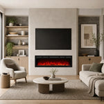 152 cm 60" Cheminée électrique encastrable Blazea Hole in the Wall avec 13 couleurs de flammes, cheminée électrique encastrable avec télécommande 750/1500 W