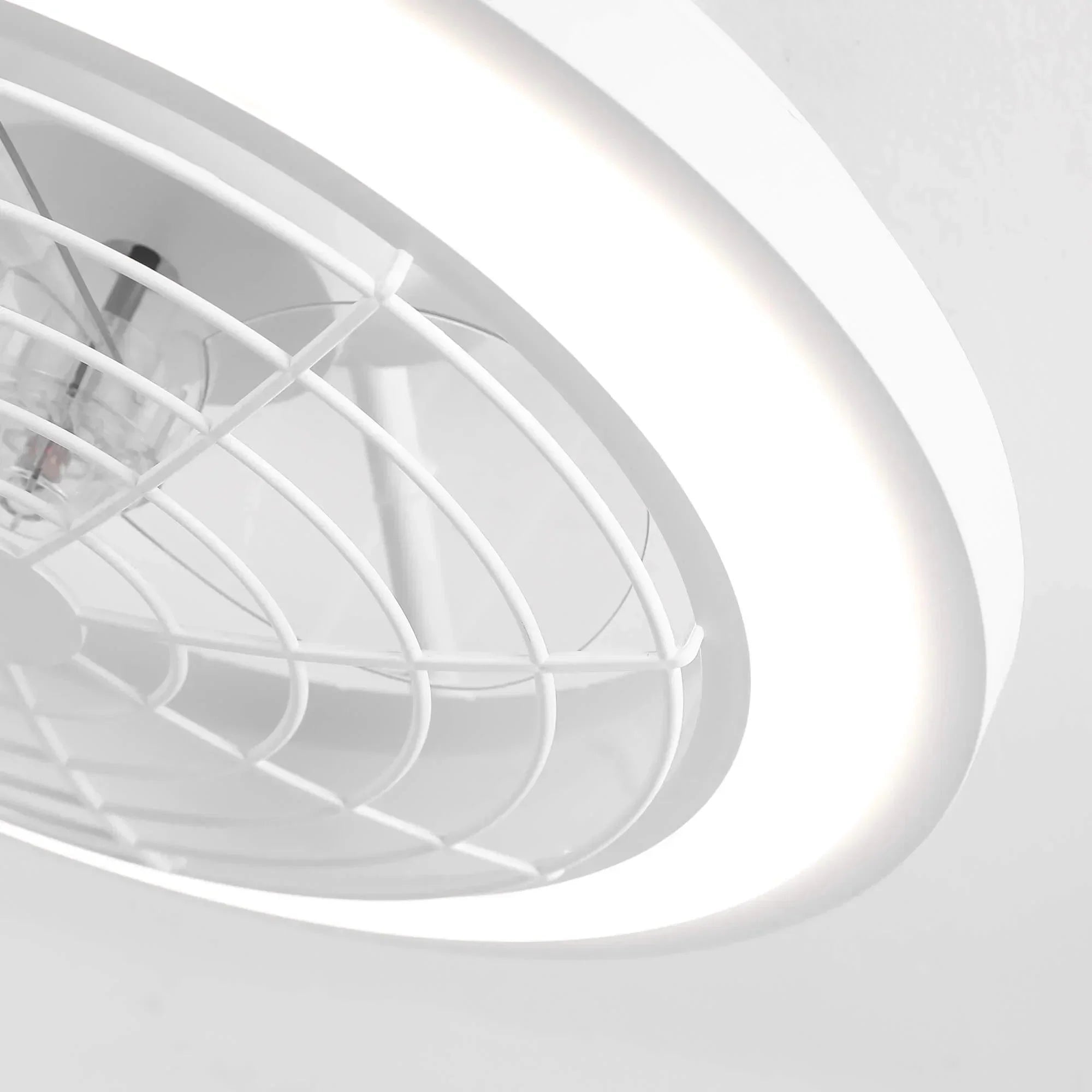 Ventilateur de plafond silencieux Hogas Ø50 cm avec lumière LED