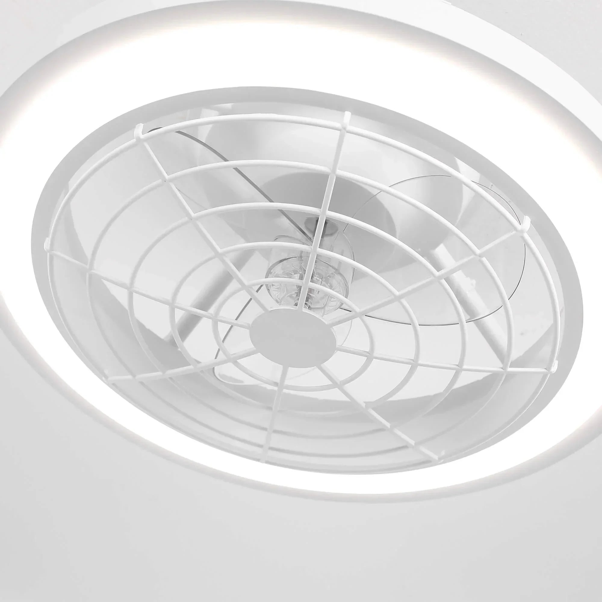 Ventilateur de plafond silencieux Hogas Ø50 cm avec lumière LED