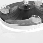 Ventilateur de plafond Raydon à moteur CC ultra-silencieux Ø106 cm avec pales rétractables et éclairage LED