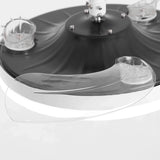 Ventilateur de plafond Raydon à moteur CC ultra-silencieux Ø106 cm avec pales rétractables et éclairage LED