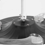 Ventilateur de plafond Raydon à moteur CC ultra-silencieux Ø106 cm avec pales rétractables et éclairage LED
