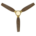 Ventilateur de plafond Louise Soft Brass Ø142 cm avec pales en bois massif 100 %