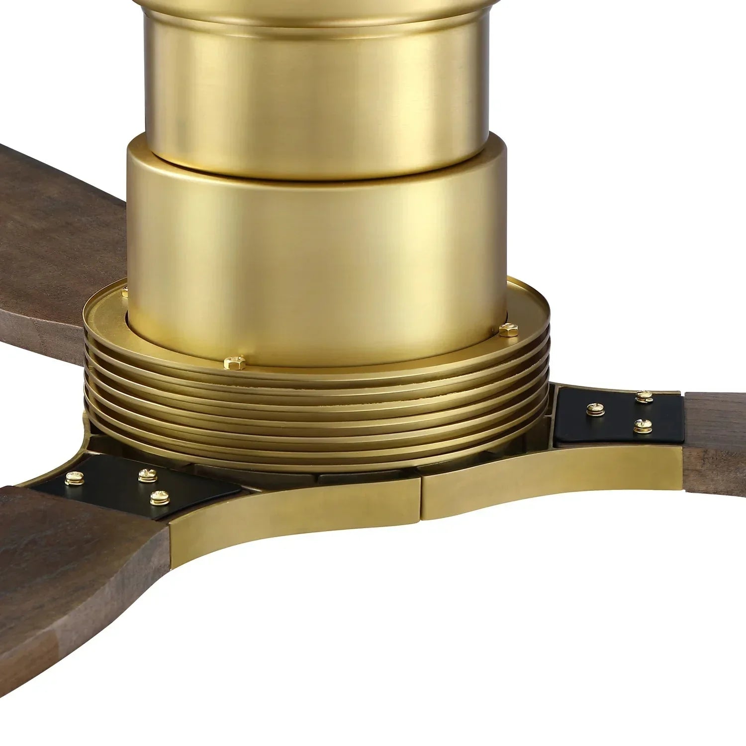 Ventilateur de plafond Louise Soft Brass Ø142 cm avec pales en bois massif 100 %