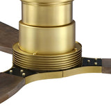 Ventilateur de plafond Louise Soft Brass Ø142 cm avec pales en bois massif 100 %