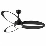 Ventilateur de plafond noir MAXI Ø132 cm silencieux avec lumière LED DC 40W 