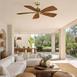 Ventilateur de plafond PALMA 142cm IP66 pour intérieur et extérieur sans éclairage