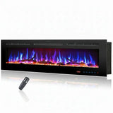 183 cm 72" Celsio feu électrique encastré intégré Hole in the Wall avec 13 couleurs de flamme 750W/1500W