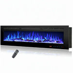 183 cm 72" Celsio feu électrique encastré intégré Hole in the Wall avec 13 couleurs de flamme 750W/1500W