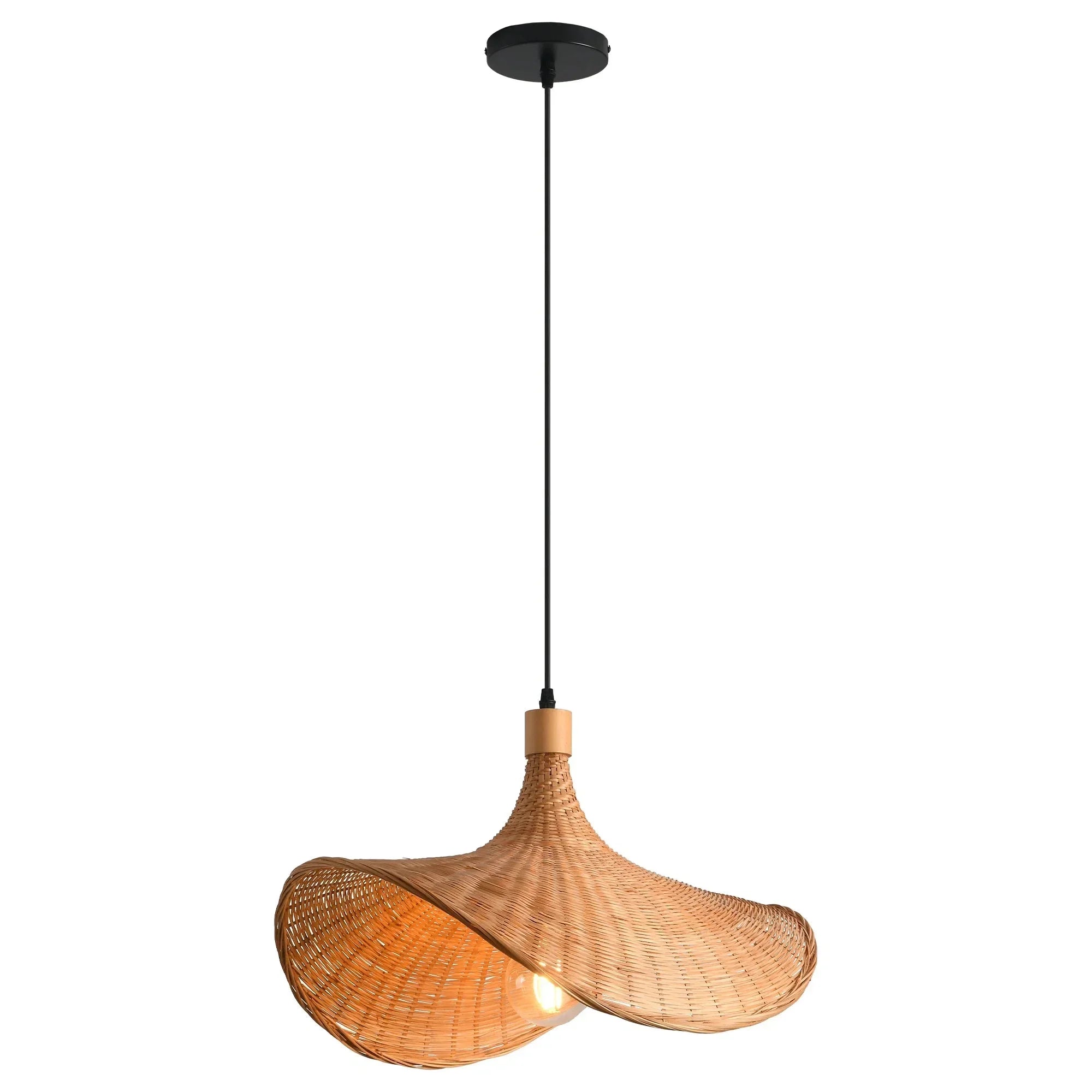 Suspension en bambou organique Wabi-Sabi Ø52 cm