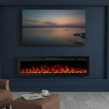 106 cm 42" Blazea cheminée électrique encastrable ou murale avec 13 couleurs de flamme et télécommande 750/1500W