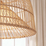 Suspension en rotin tressé minimaliste moderne Ø50cm